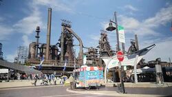 Crowds at an Oktoberfest event News Clip