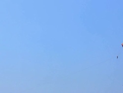 Paragliding at beach Stock Footage