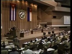 Castro and brother attend parliament News Clip