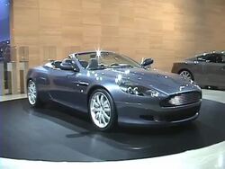 2004 Aston Martin DB9 Volante convertible Stock Footage