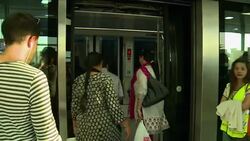 CLEAN : Gulfs first tram runs through Dubai News Clip