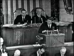JFK State of the Union Speech Stock Footage