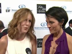 INTERVIEW: Candace Nelson & Annabeth Gish at An Unforgettable Evening Benefiting The Entertainment Industry Foundation's Women's Cancer Research Fund Stock Footage