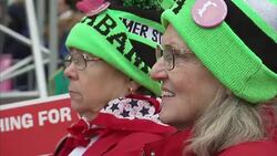 People Gathered For Women's March on Washington D.C. News Clip