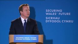 David Cameron on Wales Visit -speech at Welsh Conservative Party Conference News Clip