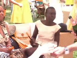 Alek Wek at The Fifth Annual Veuve Clicquot Polo Classic Stock Footage
