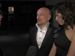 Sir Ben Kingsley and Daniela Lavender at the GAME British Academy Video Games Awards 2011 at London England. (Footage by WireImage Video/GettyImages) Stock Footage