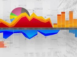 Infinite charts flow Stock Footage
