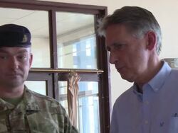 Philip Hammond visiting Ebola training centre News Clip