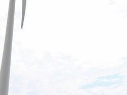 HD: Lighthouse and Wind Turbine Stock Footage