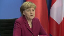 CLEAN : Merkel urges talks, patience on Swiss immi News Clip