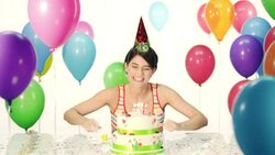 Happy woman on her birthday Stock Footage
