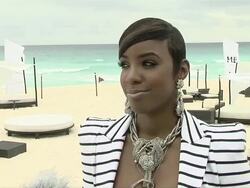 INTERVIEW: Kelly Rowland on what she's listening to right now. at the Nelly Video Shoot in Cancun, Mexico at Cancun . (Footage by WireImage Video/GettyImages) Stock Footage