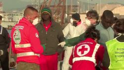 About 200 rescued migrants arrive in Trapani Instructional Video