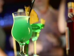 HD: Selection Of Cocktails In Night Club Stock Footage