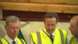 David Cameron Campaigning Builth Wells - General Election 2015 News Clip