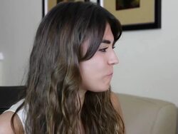 Beautiful woman enjoying lunch. Stock Footage