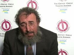 INTERVIEW - Antony Sher on the award, Shakespeare and critics at The Criticsâ€™ Circle Theatre Awards on 27th January 2015 in London, England. Stock Footage