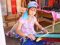 Longneck karen hill tribe. Full HD Stock Footage