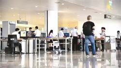 Noi Bai International Airport. Time lapse Stock Footage