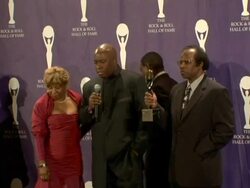 21st Annual Rock and Roll Hall of Fame Induction Ceremony press room Stock Footage