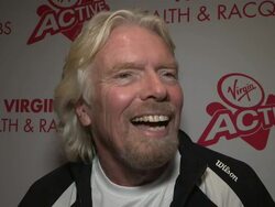 INTERVIEW - Richard Branson on his son's wedding Stock Footage