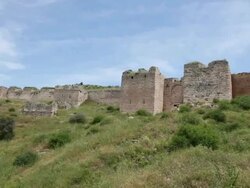 Castle, Accrocorinthos, Greece Stock Footage