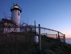 Eastern Point Lighthouse Stock Footage