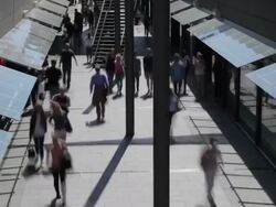 Shopping street Stock Footage