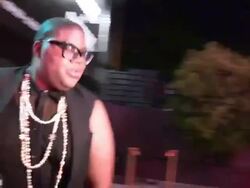 EJ Johnson has no comment on Carmen Electra becoming a Pop Star in her 40's at 1 Oak in West Hollywood Stock Footage