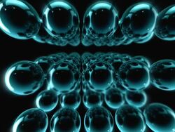 Reflecting spheres HD 3d animation Stock Footage