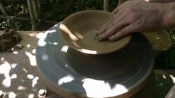 pottery work Stock Footage