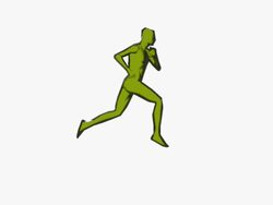 comics stylized runner HD Stock Footage