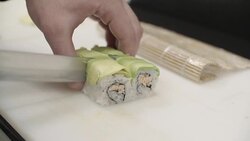 Chef Preparing Sushi Stock Footage