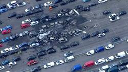 Aerials of Bin Laden Family Plane Crash News Clip