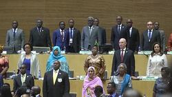 CELAN : The African union wants to create a free trade area in Africa Stock Footage