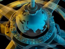 (Loop) Europe focus, Global Compass Stock Footage