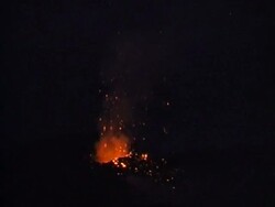 Volcanic eruptions on Mt. Etna, Sicily, Italy. Stock Footage