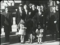 John F. Kennedy, Jr. gives his father a final salute. News Clip