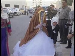 JORDAN: AMMAN: 44 COUPLES MARRIED IN MASS WEDDING News Clip