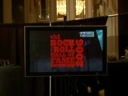 21st Annual Rock and Roll Hall of Fame Induction Ceremony press room Stock Footage