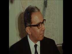 SYND 20-8-70 Middle East Chief Observer Ensio Siilvasvuo in Cairo News Clip
