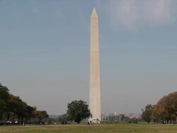 Washington Monument at the Mall timelapse Stock Footage