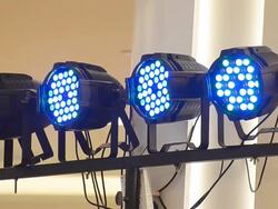 Colorful Spotlights Stock Footage