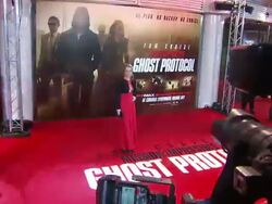 Gillian Anderson at Mission Impossible 4 premiere News Clip
