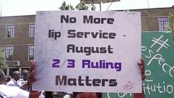 CLEAN : Kenyans protest lack of women young and disable people in govt News Clip