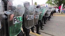 CLEAN : Nicaraguans march against electoral system News Clip