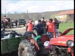 ALBANIA/KOSOVO: REFUGEE CONVOY HIT BY NATO AIRSTRIKE (2) News Clip