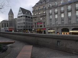 STEADYCAM: Cologne City Germany Stock Footage