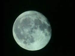 MS time lapse view of full moon rising Stock Footage